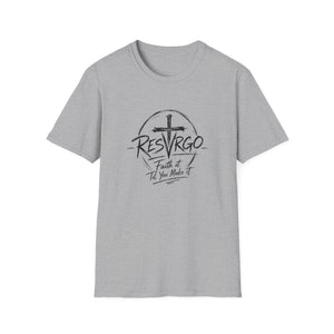 RESVRGO Cross T-Shirt — "Resvrgo: Faith It Til You Make It"