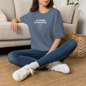 RESVRGO-Joshua 1:9 Inspirational Scripture T-Shirt — Courage & Strength Christian Tee
