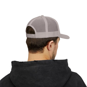 American Flag Snapback Trucker Cap — Distressed USA Patriotic Hat