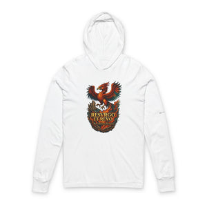 Phoenix Crest Hoodie Long Sleeve Tee — "Resvrgo Et Revo" Graphic