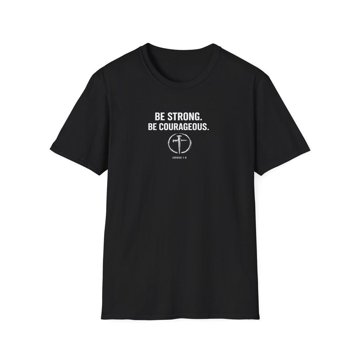 RESVRGO-Joshua 1:9 Inspirational Scripture T-Shirt — Courage & Strength Christian Tee