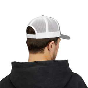 American Flag Snapback Trucker Cap — Distressed USA Patriotic Hat