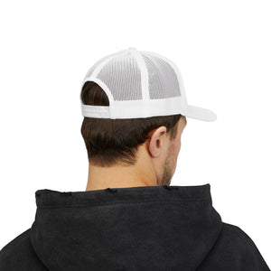 American Flag Snapback Trucker Cap — Distressed USA Patriotic Hat