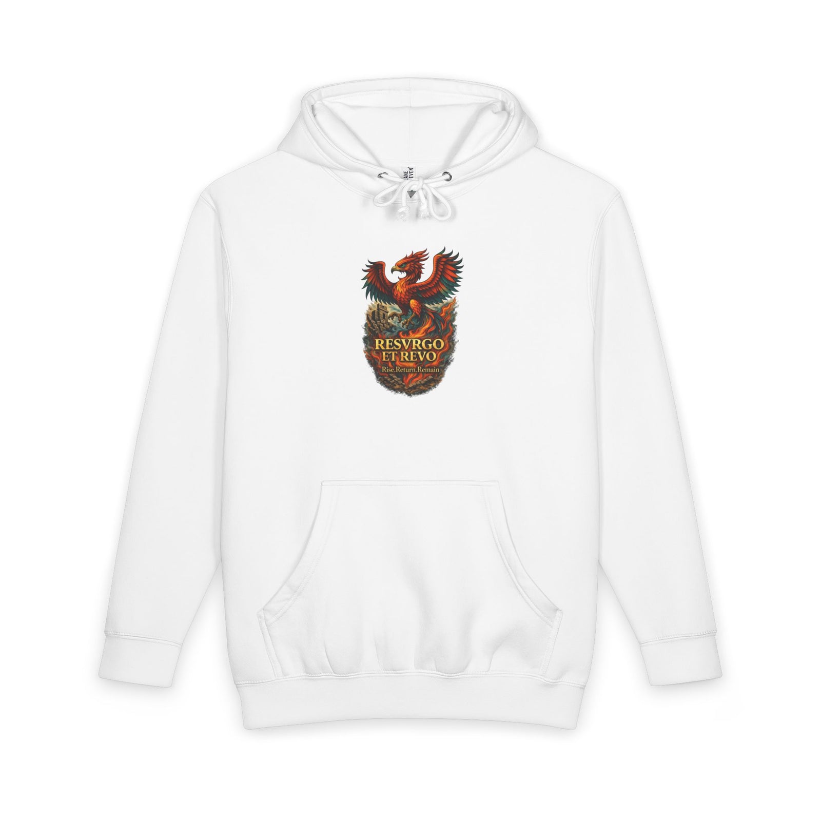 Phoenix Crest Hoodie – "Resurgo" Vintage Firebird Pullover