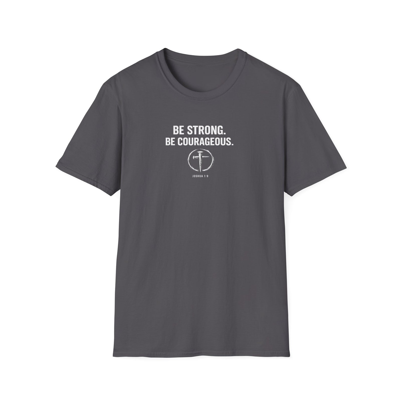 RESVRGO-Joshua 1:9 Inspirational Scripture T-Shirt — Courage & Strength Christian Tee