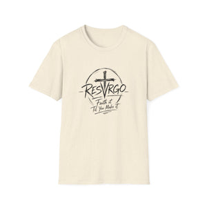 RESVRGO Cross T-Shirt — "Resvrgo: Faith It Til You Make It"