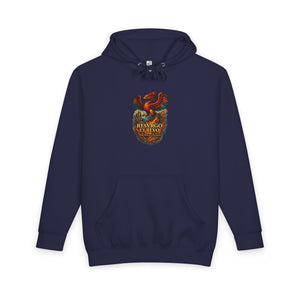 Phoenix Crest Hoodie – "Resurgo" Vintage Firebird Pullover